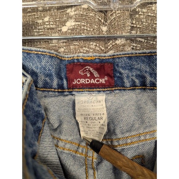 Vintage Jordache Blue Denim Jeans Women's 13/14 Regular‎ Tapered Leg - Picture 9 of 11